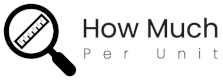 logo for howmuchperunit ebay shopping assistant